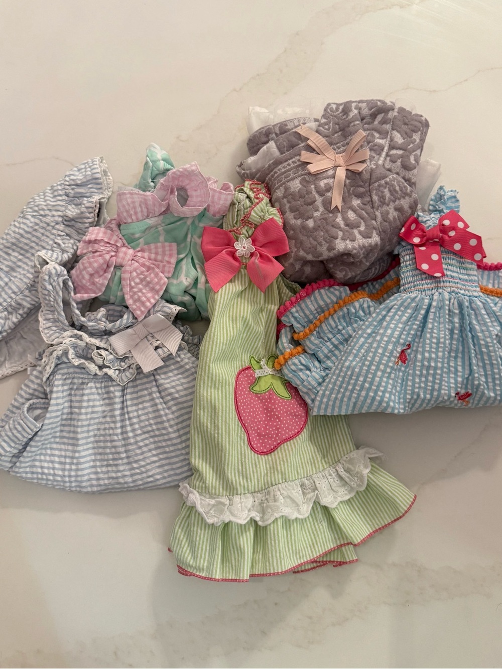 Baby girl dresses and onesies 6-9 months